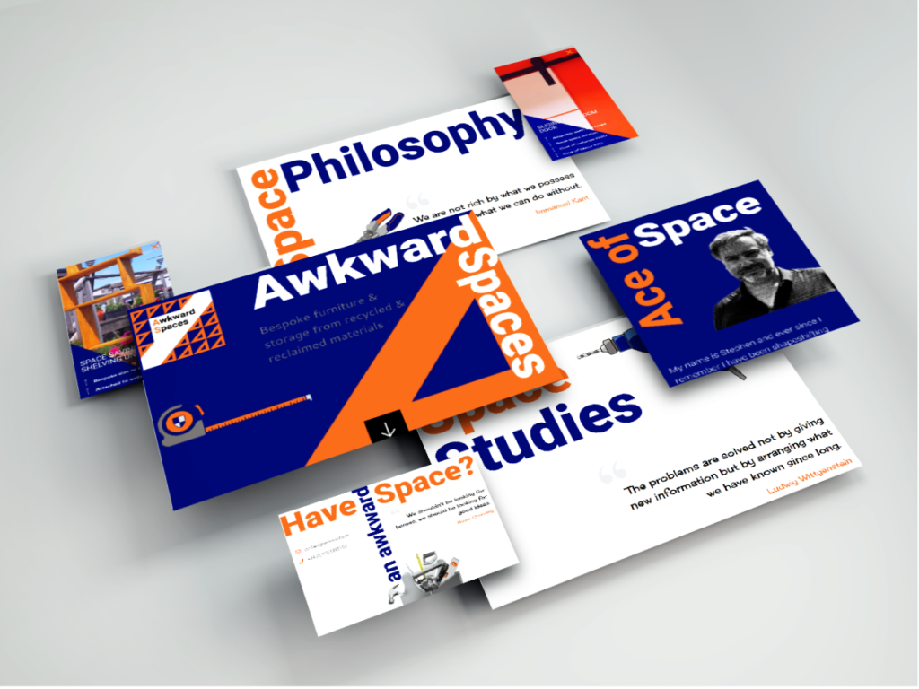 Awkward Spaces branding